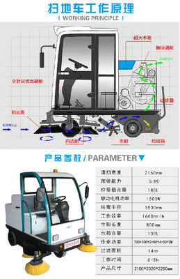 掃地機(jī)棗莊駕駛掃地機(jī)廠家直銷半封閉電動駕駛掃地車DJ2160|圖